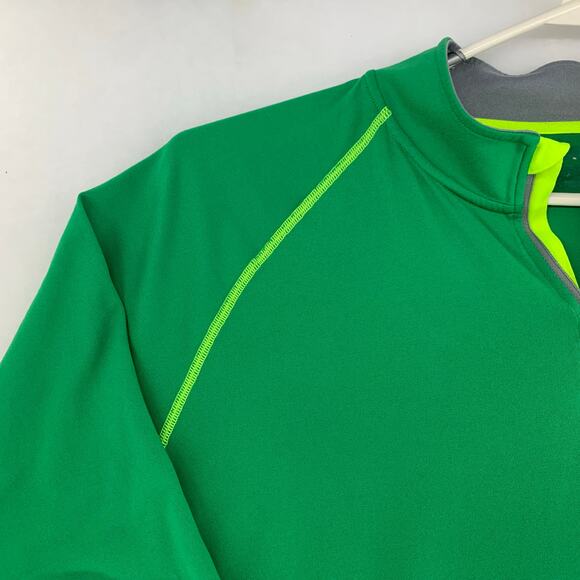 Under Armour Men's Green HeatGear 1/4 Zip Pullover Size XL - Picture 3 of 14